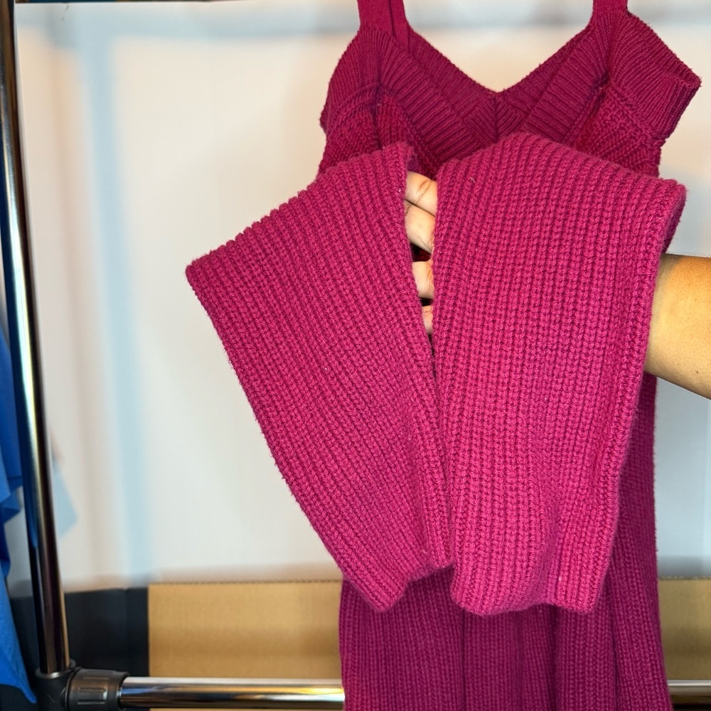 Torrid size (22/24) Burgundy Off-Shoulder Sweater - Picture 7 of 11